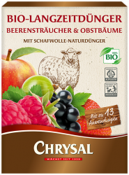  BIO - Beerensträucher & Obstbäume Dünger 700 g mit Schafswolle Chrysal